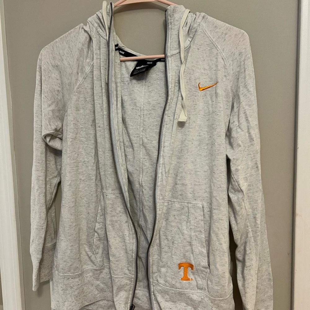 Nike Women's Gray Zip-Up Hoodie